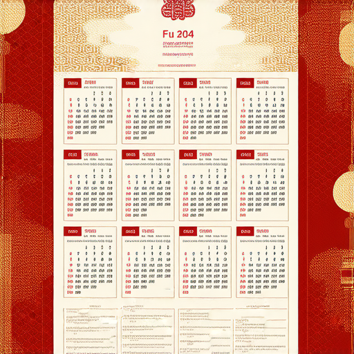 「揭開福字掛曆的秘密，讓你的2024年充滿好運！」