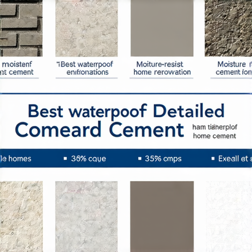 揭密！如何選擇最佳防水水泥，讓家居無懼潮濕！快來發現！